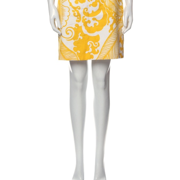 Milly yellow printed skirt - Picture 2 of 3